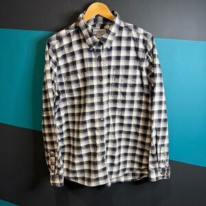 Carhartt Black and White Casual Button Down Cotton Shirt